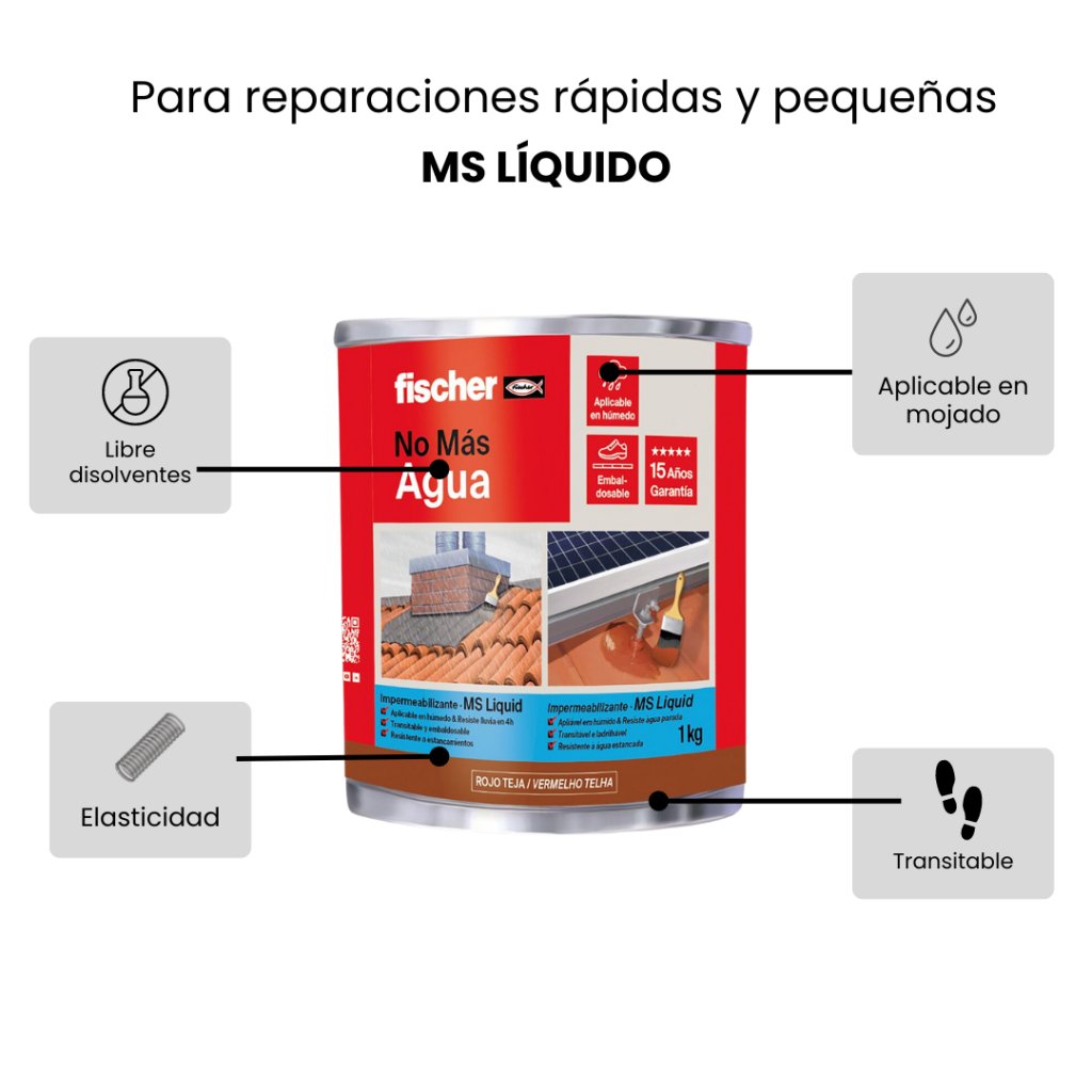 Impermeabilizante MS Liquid - reparaciones seguras