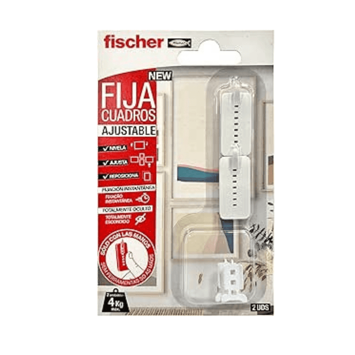 Fijacuadros Ajustable fischer (Blíster 2 Unidades)