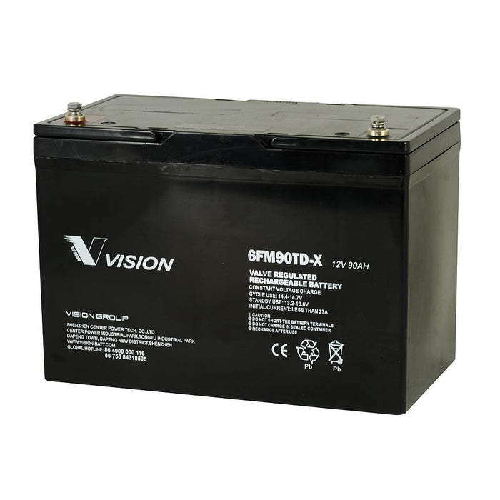 12V/90Ah Monoblock AGM 6FM90 VISiON BATTERY