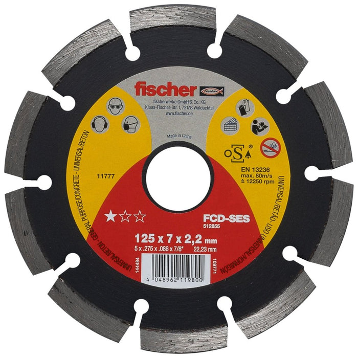 Disco de Corte de Diamante Segmentado fischer FCD-SES – Rendimiento superior