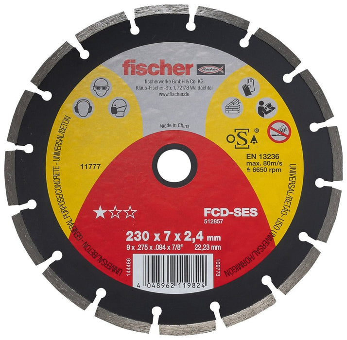 Disco de Corte de Diamante Segmentado fischer FCD-SES – Rendimiento superior