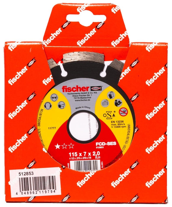 Disco de Corte de Diamante Segmentado fischer FCD-SES – Rendimiento superior