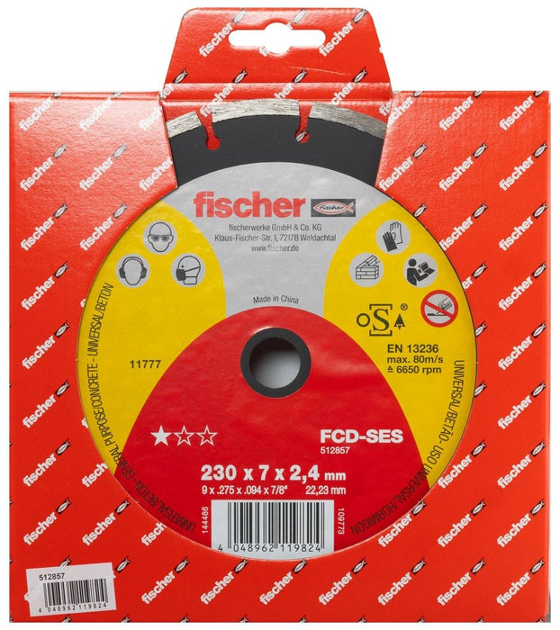 Disco de Corte de Diamante Segmentado fischer FCD-SES – Rendimiento superior