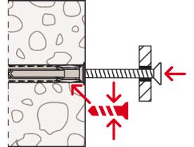 Taco SX Plus 6x30 fischer (sin tornillo) | Expansión Óptima y Sujeción Segura