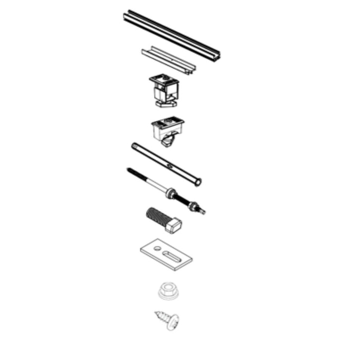 Kit Solar-Fix para Estructura Coplanar 2 Módulos - fischer